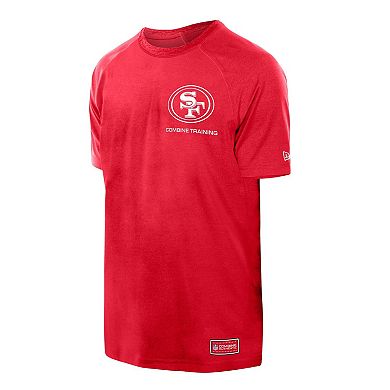 Men's New Era Scarlet San Francisco 49ers Functional Fandom Reflective T-Shirt
