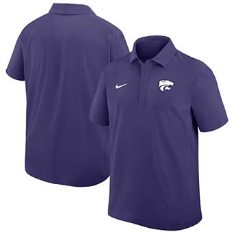 Men's Nike Purple Kansas State Wildcats Woven Polo