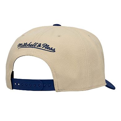 Men's Mitchell & Ness Cream/Navy Chicago Fire Upside Down Pro Pinch Snapback Hat