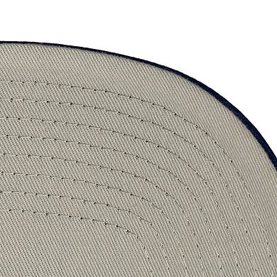 Men's Mitchell & Ness Cream/Navy Chicago Fire Upside Down Pro Pinch Snapback Hat