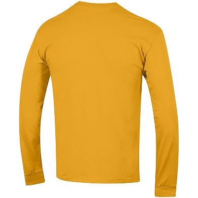 Men's Champion Gold Los Angeles Chargers Seal Long Sleeve T-Shirt