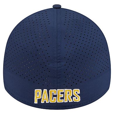 Men's New Era Navy Indiana Pacers Featherweight Poly Rope Flex 39Thirty Hat