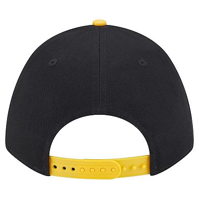 Men's New Era Black/Gold Pittsburgh Pirates Arch 9FORTY A-Frame M-Crown Adjustable Hat