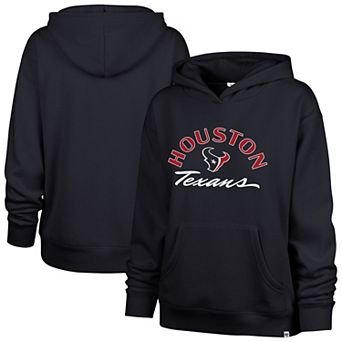 Women's '47 Navy Houston Texans Whirlwind Naomi Pullover Hoodie