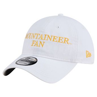 Men's New Era White West Virginia Mountaineers Fan 9TWENTY Adjustable Hat