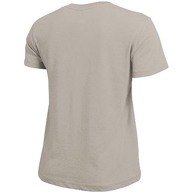 Women's Champion Khaki Purdue Boilermakers Arched Over Logo T-Shirt