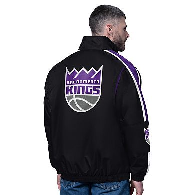 Men's Starter Purple Sacramento Kings Freestyle Lightweight Full-Zip Jacket