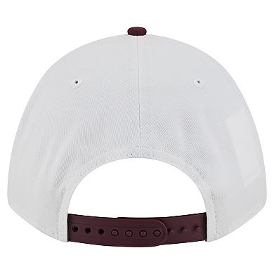 Men's New Era White/Maroon Boston College Eagles Arch Two-Tone Rope 9FORTY A-Frame M-Crown Adjustable Hat