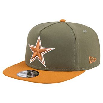 Men's New Era Olive/Brown Dallas Cowboys Two-Tone A-Frame 9FIFTY Snapback Hat