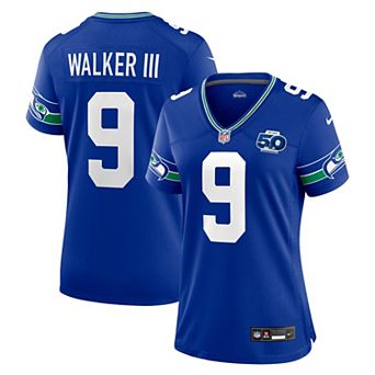 Women's Nike Kenneth Walker III Royal Seattle Seahawks Alternate 2 50th Season Game Jersey