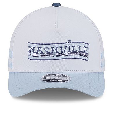 Youth New Era White Nashville SC 2025 Jersey Hook 9FORTY M-Crown Adjustable Hat