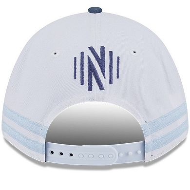 Youth New Era White Nashville SC 2025 Jersey Hook 9FORTY M-Crown Adjustable Hat