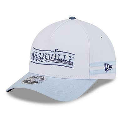 Youth New Era White Nashville SC 2025 Jersey Hook 9FORTY M-Crown Adjustable Hat
