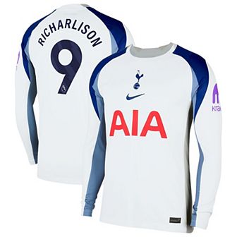 Men's Nike Richarlison White Tottenham Hotspur 2025/26 Home Replica Long Sleeve Player Jersey