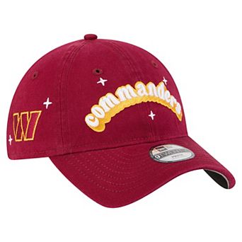 Girls Youth New Era Burgundy Washington Commanders Cheer 9TWENTY Adjustable Hat