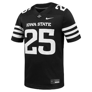 Men's Nike #1 Black Iowa State Cyclones Alternate Game Football Jersey