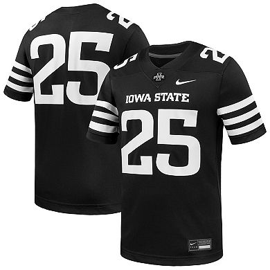 Men's Nike #1 Black Iowa State Cyclones Alternate Game Football Jersey