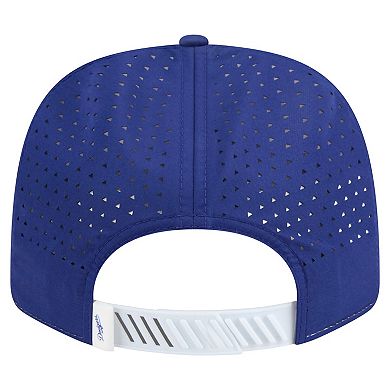 Men's New Era White/Royal Los Angeles Dodgers Established Patch 9SEVENTY Adjustable Hat