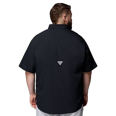 Men's Columbia Black Arkansas Razorbacks Big & Tall Tamiami Omni-Shade Button-Down Shirt