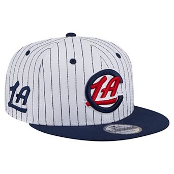 Men's New Era White LA Clippers Deceptor Pinstripe 9FIFTY Snapback Hat