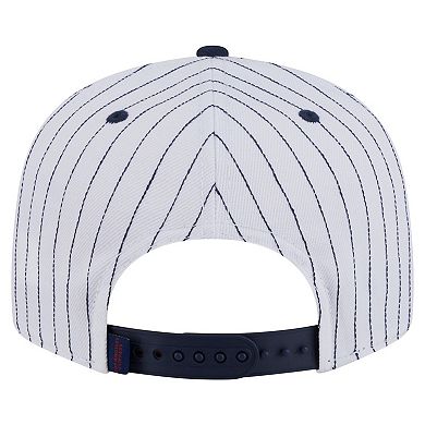 Men's New Era White LA Clippers Deceptor Pinstripe 9FIFTY Snapback Hat