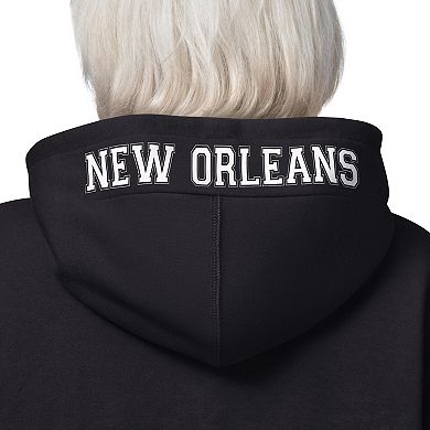 Women's Starter Black New Orleans Saints 4th Down Full-Zip Hoodie