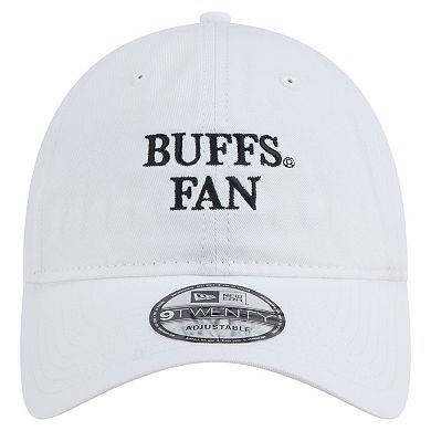 Men's New Era White Colorado Buffaloes Fan 9TWENTY Adjustable Hat