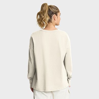 Women's Fanatics Cream Los Angeles Chargers Dove Legacy Long Sleeve T-Shirt