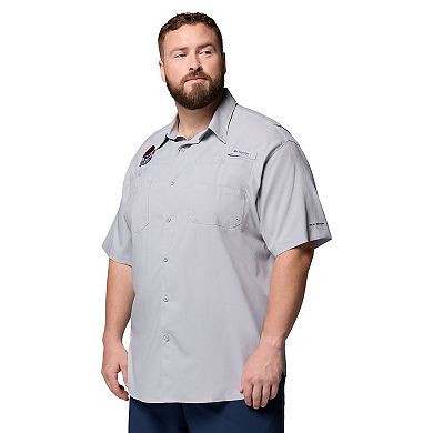 Men's Columbia Gray Georgia Bulldogs Big & Tall Tamiami Omni-Shade Button-Down Shirt