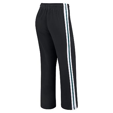 Women's WEAR by Erin Andrews Black Philadelphia Eagles Color-Block Straight Leg Pants