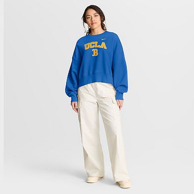 Women's Nike Blue UCLA Bruins Oversized Phoenix Arch Pullover Sweatshirt