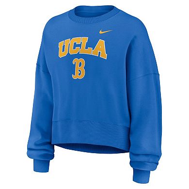 Women's Nike Blue UCLA Bruins Oversized Phoenix Arch Pullover Sweatshirt