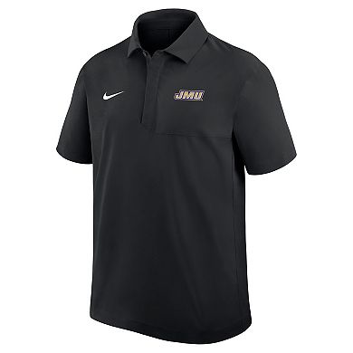 Men's Nike Black James Madison Dukes 2025 Sideline Polo