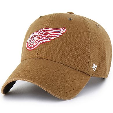 Men's Carhartt x '47 Brown Detroit Red Wings Clean Up Adjustable Hat