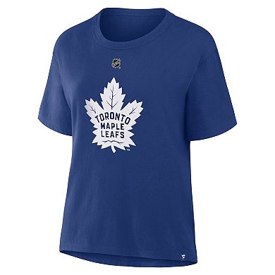 Women's Fanatics William Nylander Blue Toronto Maple Leafs Authentic Stack Name & Number T-Shirt