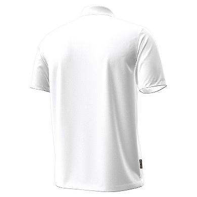 Men's Under Armour White Notre Dame Fighting Irish Performance Drive Chest Stripe Polo