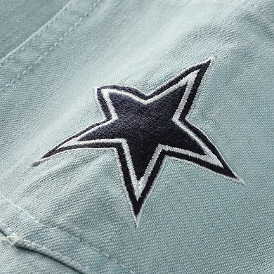 Women's Light Blue Dallas Cowboys 90s Denim Button-Up Shirt