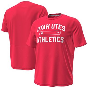 Men's Under Armour Red Utah Utes Sideline Knockout T-Shirt