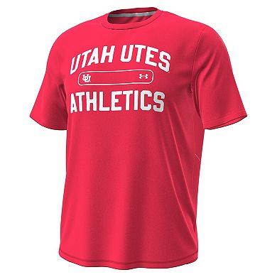 Men's Under Armour Red Utah Utes Sideline Knockout T-Shirt