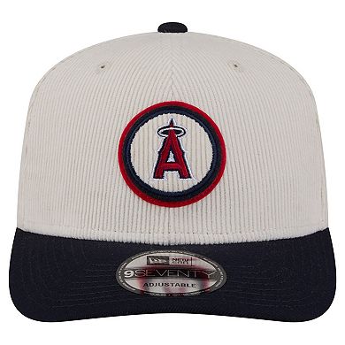 Men's New Era Cream Los Angeles Angels Loyal 9SEVENTY Adjustable Hat