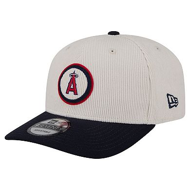 Men's New Era Cream Los Angeles Angels Loyal 9SEVENTY Adjustable Hat