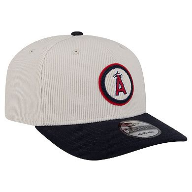 Men's New Era Cream Los Angeles Angels Loyal 9SEVENTY Adjustable Hat