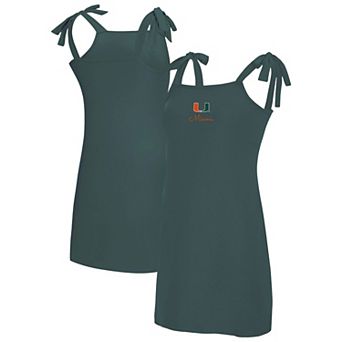 Women's Concepts Sport Navy Miami Hurricanes Tie-Shoulder Nightdress