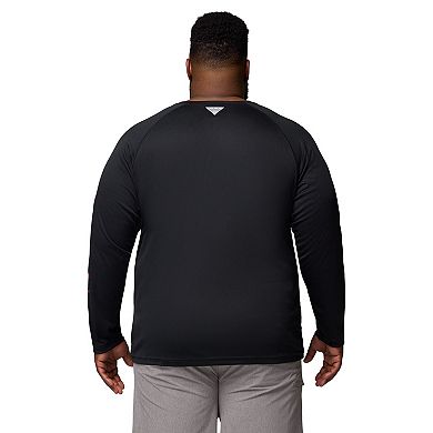 Men's Columbia Black Arkansas Razorbacks Big & Tall Terminal Tackle Long Sleeve Omni-Shade T-Shirt