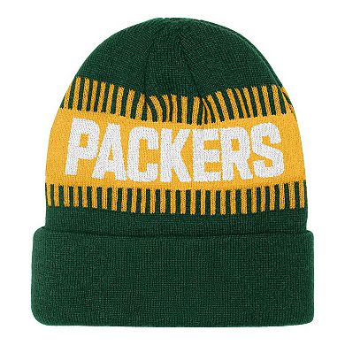 Youth Outerstuff Green Green Bay Packers Bright Lights Cuffed Knit Hat