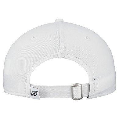 Women's New Era White Philadelphia Eagles Team Fan 9TWENTY Adjustable Hat