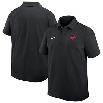 Men's Nike Black SMU Mustangs 2025 Sideline Polo