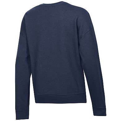 Women's Champion Navy West Virginia Mountaineers Powerblend Sweatshirt