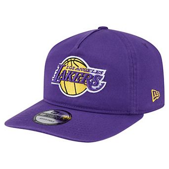 Men's New Era Purple Los Angeles Lakers Cotton 19TWENTY Adjustable Hat
