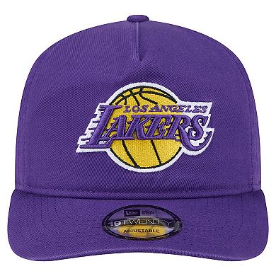Men's New Era Purple Los Angeles Lakers Cotton 19TWENTY Adjustable Hat
